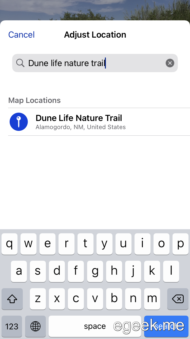 "Searching for Dune life nature trail"